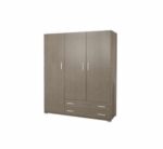 Ντουλάπα Ρούχων S3φ με 2 συρτάρια - Image 2