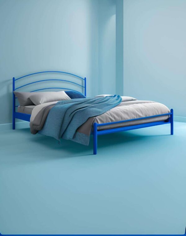 Κρεβάτι μεταλλικό κέλυ +τάβλες - Image 4