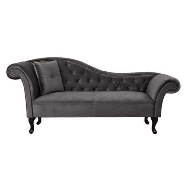 ΑΝΑΚΛΙΝΔΡΟ T.CHESTERFIELD ΓΚΡΙ ΒΕΛΟΥΔΟ NIOVI HM3007.10 ΑΡ.ΜΠΡΑΤΣO 189x61x84Yεκ. - Image 3
