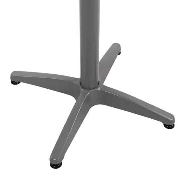 ΒΑΣΗ ΑΛΟΥΜΙΝΙΟΥ 4ΝΥΧΗ 66Χ66X69Υεκ. ΜΕ ΣΤΑΥΡΟ 45x45εκ. HM448.04 ΓΚΡΙ - Image 5