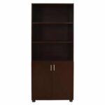 ΒΙΒΛΙΟΘΗΚΗ ΓΡΑΦΕΙΟΥ VANCE ΕΠΑΓΓΕΛΜΑΤΙΚΗ WENGE HM2055.12 80Χ40Χ190Υ εκ. - Image 3