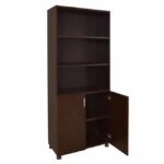 ΒΙΒΛΙΟΘΗΚΗ ΓΡΑΦΕΙΟΥ VANCE ΕΠΑΓΓΕΛΜΑΤΙΚΗ WENGE HM2055.12 80Χ40Χ190Υ εκ. - Image 4