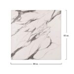 ΕΠΙΦΑΝΕΙΑ ΤΡΑΠΕΖΙΟΥ WERZALIT 80Χ80Χ3.5εκ. MARBLE WHITE-GREY 5657 HM5231.11 - Image 2