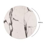 ΕΠΙΦΑΝΕΙΑ ΤΡΑΠΕΖΙΟΥ WERZALIT Φ60Χ2.5εκ. MARBLE WHITE-GREY 5657 HM5227.11 - Image 2