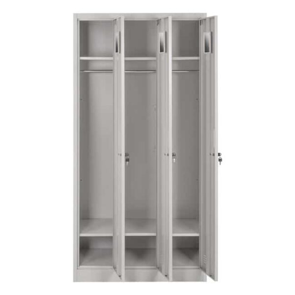 ΦΟΡΙΑΜΟΣ ΜΕΤΑΛΛΙΚΟΣ ALTONA ΜΕ 3 ΝΤΟΥΛΑΠΙΑ & ΚΛΕΙΔΑΡΙΑ HM5634 90Χ45Χ185Υ εκ. - Image 3