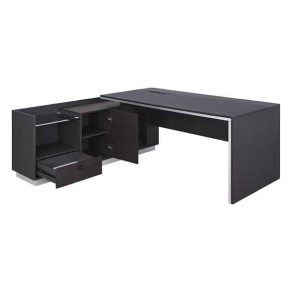 ΓΡΑΦΕΙΟ ΕΠΑΓΓΕΛΜΑΤΙΚΟ ΑΡΙΣΤΕΡΗ ΓΩΝΙΑ ROSEWOOD HM2086L 180X170X76Υ εκ. - Image 3