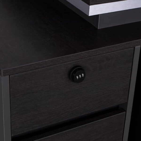 ΓΡΑΦΕΙΟ ΕΠΑΓΓΕΛΜΑΤΙΚΟ ΜΕ ΑΡΙΣΤΕΡΟ ΝΤΟΥΛΑΠΙ ROSEWOOD HM2087L 160X80X76Υ εκ. - Image 6