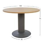 ΓΡΑΦΕΙΟ ΣΥΝΕΔΡΙΑΣΕΩΝ DULCE ΕΠΑΓΓΕΛΜΑΤΙΚΟ ΣΤΡ. ΟΞΙΑ HM2054.11 Φ105Χ75Υ εκ. - Image 2