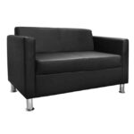 ΚΑΝΑΠΕΣ 2 ΘΕΣΙΟΣ CUBO PU ΜΑΥΡΟ HM3033.02 120χ71χ73Υεκ.