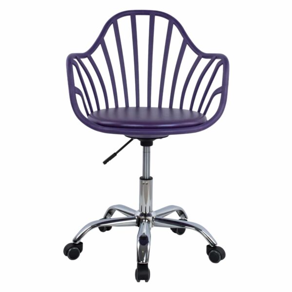 ΚΑΡΕΚΛΑ ΓΡΑΦΕΙΟΥ BECKY HM8457.06 ΣΕ ΜΩΒ ΧΡΩΜΑ 57Χ58Χ93 ΕΚ - Image 3