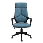 ΚΑΡΕΚΛΑ ΓΡΑΦΕΙΟΥ ANIVIA HM1054.06 ΓΚΡΙ ΣΙΕΛ & ΠΟΔΙ ΜΑΥΡΟ 64x61x126 εκ. - Image 3