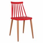 ΚΑΡΕΚΛΑ ΤΡΑΠΕΖΑΡΙΑΣ HM8052.07 VANESSA ΚΟΚΚΙΝΗ ΜΕ ΜΕΤΑΛΛΙΚΑ ΠΟΔΙΑ 42,5x47x81,5 εκ.