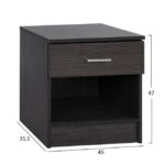 ΚΟΜΟΔΙΝΟ ΜΕ 1 ΣΥΡΤΑΡΙ LANEY ZEBRANO 45x35,5x47Υ εκ. HM2345.02 - Image 2