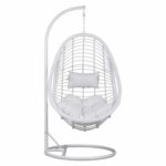 ΚΡΕΜΑΣΤΗ ΠΟΛΥΘΡΟΝΑ ΦΩΛΙΑ CALLIE HM5541.03 ΜΕ ΛΕΥΚΟ WICKER & ΜΑΞΙΛΑΡΙΑ Φ105Χ195Υ εκ. - Image 3