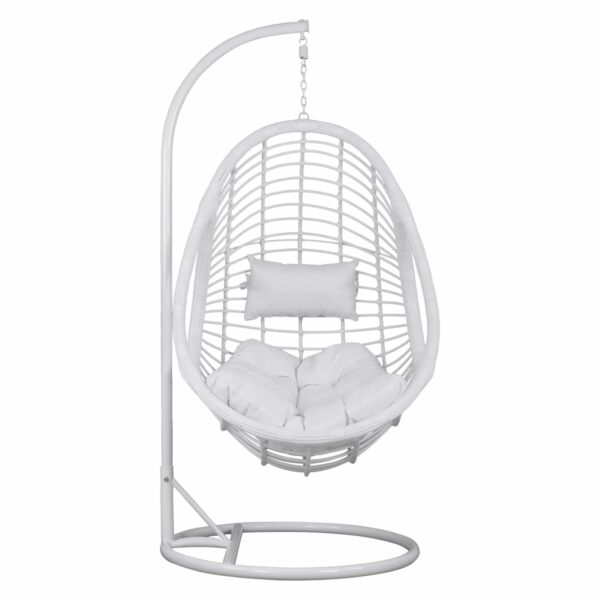 ΚΡΕΜΑΣΤΗ ΠΟΛΥΘΡΟΝΑ ΦΩΛΙΑ CALLIE HM5541.03 ΜΕ ΛΕΥΚΟ WICKER & ΜΑΞΙΛΑΡΙΑ Φ105Χ195Υ εκ. - Image 3