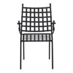 ΜΕΤΑΛΛΙΚΗ ΠΟΛΥΘΡΟΝΑ KENNEDY HM5171.11 ΣΕ ΜΑΥΡΗ ΑΠΟΧΡΩΣΗ 57x60x92 cm - Image 6