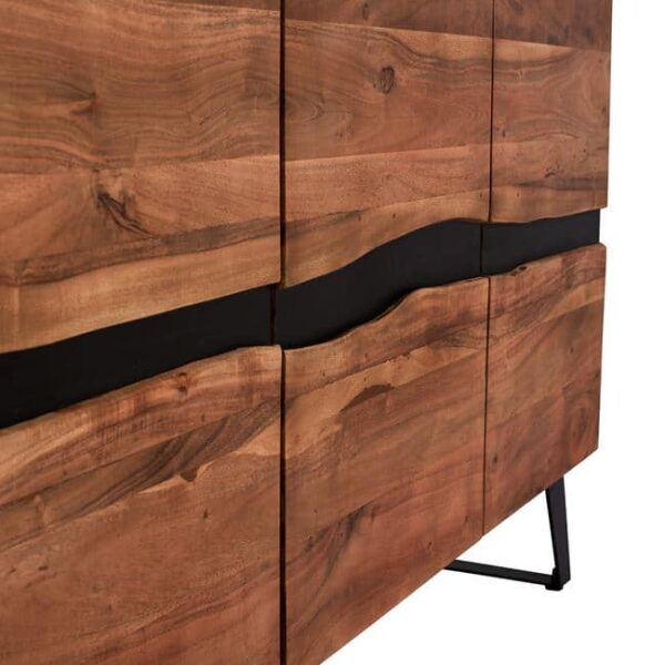 ΜΠΟΥΦΕΣ ALICIA ΑΠΟ ΜΑΣΙΦ ΞΥΛΟ ΑΚΑΚΙΑΣ ΦΥΣΙΚΟ 148Χ43,5Χ86Υεκ.HM8173 - Image 6