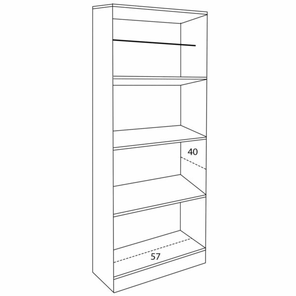 ΝΤΟΥΛΑΠΑ 2ΦΥΛΛΗ BAILEY ΜΕ ΤΡΙΑ ΡΑΦΙΑ HM337.02 SONAMA 60Χ42Χ180Υεκ. - Image 3