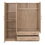 ΝΤΟΥΛΑΠΑ 3ΦΥΛΛΗ CARLY HM384.02 ΜΕ ΔΥΟ ΣΥΡΤΑΡΙΑ SONAMA 150X55Χ180Υεκ. - Image 4