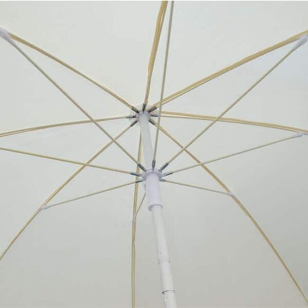 ΟΜΠΡΕΛΑ ΘΑΛΑΣΣΗΣ RANDALL 2.20μ HM6015.01 ΛΕΥΚΗ 8 ΑΚΤΙΝΕΣ FIBERGLASS - Image 2