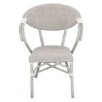 ΠΟΛΥΘΡΟΝΑ ΑΛΟΥΜΙΝΙΟΥ CLAY BAMBOO LOOK ΓΚΡΙ ΠΑΤΙΝΑ ΜΕ TEXTLINE HM5108 57x57x83cm - Image 3