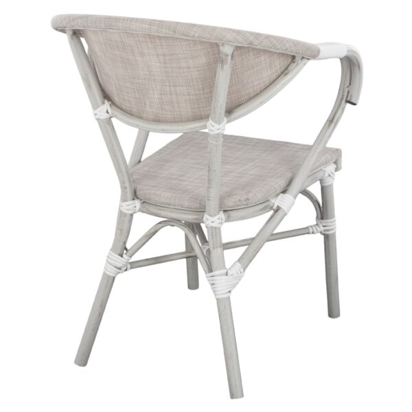 ΠΟΛΥΘΡΟΝΑ ΑΛΟΥΜΙΝΙΟΥ CLAY BAMBOO LOOK ΓΚΡΙ ΠΑΤΙΝΑ ΜΕ TEXTLINE HM5108 57x57x83cm - Image 5