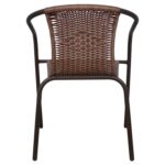 ΠΟΛΥΘΡΟΝΑ ΚΑΡΕΚΛΑ CAMEL HM5015.02 ΚΑΦΕ ΜΕΤΑΛΛΙΚΗ ΜΕ WICKER ΚΑΦΕ 48x48-53x72 cm - Image 6