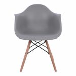 ΠΟΛΥΘΡΟΝΑ ΜΕ ΞΥΛΙΝΑ ΠΟΔΙΑ & ΚΑΘΙΣΜΑ ΓΚΡΙ MIRTO HM005.10 64x60x81Υ εκ. - Image 3