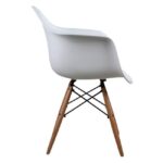 ΠΟΛΥΘΡΟΝΑ ΜΕ ΞΥΛΙΝΑ ΠΟΔΙΑ & ΚΑΘΙΣΜΑ ΛΕΥΚΟ MIRTO HM005.01 64x60x81 εκ. - Image 4