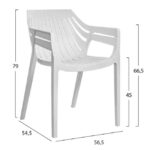 ΠΟΛΥΘΡΟΝΑ ΠΟΛΥΠΡΟΠΥΛΕΝΙΟΥ CHELLA HM8116.02 ΛΕΥΚΗ 56,5x54,5x79 cm - Image 2