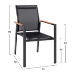 ΣΕΤ 5 ΤΜΧ ΜΕ ΤΡΑΠΕΖΙ POLYWOOD& ΠΟΛΥΘΡΟΝΕΣ MILLER ΓΚΡΙ HM10503.10 - Image 3