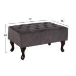 ΣΕΤ ΠΟΛΥΘΡΟΝΑ POLINA & ΥΠΟΠΟΔΙΟ EMMA ΓΚΡΙ ΒΕΛΟΥΔΟ T.CHESTERFIELD HM11053.10 - Image 3