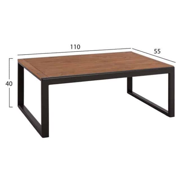 ΣΕΤ ΣΑΛΟΝΙ ΑΛΟΥΜΙΝΙΟΥ ΜΕ POLYWOOD ΕΞΩΤΕΡΙΚΟΥ ΧΩΡΟΥ 4ΤΜΧ LIFE ΑΝΘΡΑΚΙ HM5089.12 - Image 4