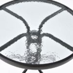 ΣΕΤ ΤΡΑΠΕΖΑΡΙΑ 3ΤΜΧ ΜΕΤΑΛΛΙΚΗ ΜΕ 2ΚΑΡΕΚΛΕΣ ΚΑΙ ΤΡΑΠΕΖΙ Φ60 ΓΚΡΙ HM5178.01 - Image 4