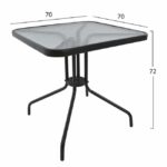 ΣΕΤ ΤΡΑΠΕΖΑΡΙΑΣ 3ΤΜΧ ΜΕ 2 ΚΑΡΕΚΛΕΣ & ΤΡΑΠΕΖΙ 70x70 HM5182.01 - Image 3