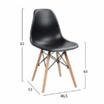 ΣΕΤ ΤΡΑΠΕΖΑΡΙΑΣ 5ΤΜΧ HM10340 ΤΡΑΠΕΖΙ & 4 ΚΑΡΕΚΛΕΣ TWIST 110x70x76 cm - Image 3