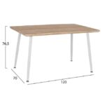 ΣΕΤ ΤΡΑΠΕΖΑΡΙΑΣ 5ΤΜΧ HM10349.02 ΤΡΑΠΕΖΙ & ΚΑΡΕΚΛΕΣ TWIST 120x70x76,5 cm - Image 2