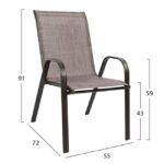 ΣΕΤ ΤΡΑΠΕΖΑΡΙΑΣ ΕΞ.ΧΩΡΟΥ 5ΤΜΧ HM5200.02 ΜΕ 4 ΚΑΡΕΚΛΕΣ & ΤΡΑΠΕΖΙ 140Χ80--ΚΑΦΕ - Image 3