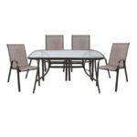 ΣΕΤ ΤΡΑΠΕΖΑΡΙΑΣ ΕΞ.ΧΩΡΟΥ 5ΤΜΧ HM5200.02 ΜΕ 4 ΚΑΡΕΚΛΕΣ & ΤΡΑΠΕΖΙ 140Χ80--ΚΑΦΕ