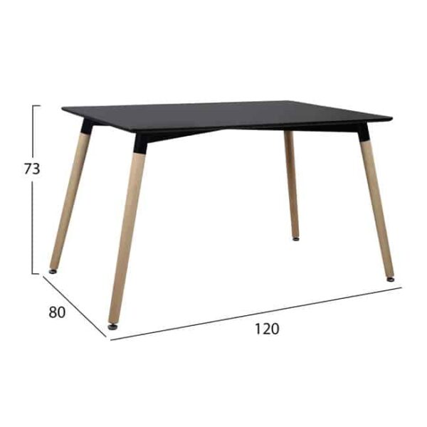 ΣΕΤ ΤΡΑΠΕΖΑΡΙΑΣ 5ΤΜΧ ΜΕ ΤΡΑΠΕΖΙ ΚΑΙ 4 ΚΑΡΕΚΛΕΣ HM10231 120x80x73 cm - Image 2