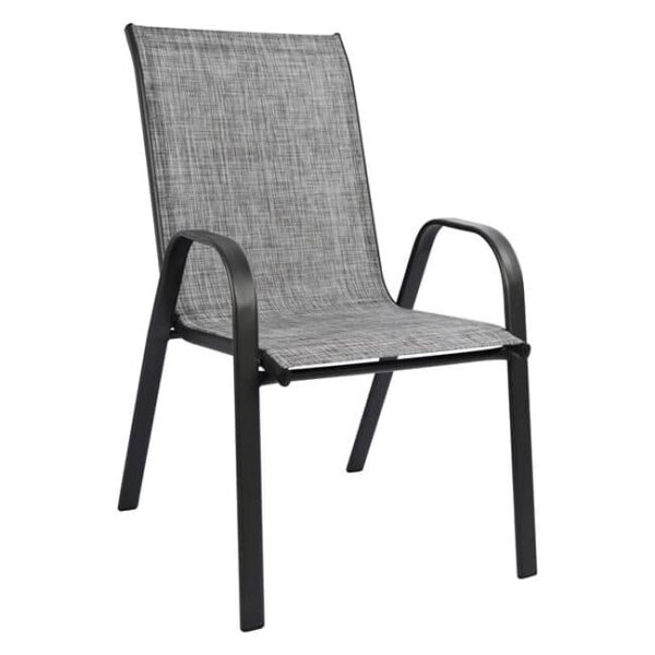 ΣΕΤ ΤΡΑΠΕΖΑΡΙΑ ΓΚΡΙ  ΜΕΤΑΛΛΙΚΗ 7ΤΜΧ ΜΕ 6ΚΑΡΕΚΛΕΣ ΚΑΙ ΤΡΑΠΕΖΙ 160Χ90 HM5206.01 - Image 3