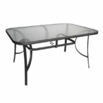 ΣΕΤ ΤΡΑΠΕΖΑΡΙΑ ΓΚΡΙ  ΜΕΤΑΛΛΙΚΗ 7ΤΜΧ ΜΕ 6ΚΑΡΕΚΛΕΣ ΚΑΙ ΤΡΑΠΕΖΙ 160Χ90 HM5206.01 - Image 4