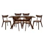 ΣΕΤ ΤΡΑΠΕΖΑΡΙΑΣ 7ΤΜΧ ΚΑΡΥΔΙ ΤΡΑΠΕΖΙ & ΚΑΡΕΚΛΕΣ ROSELYN HM10068