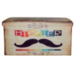 ΣΚΑΜΠΩ ΜΕ ΑΠΟΘΗΚΕΥΤΙΚΟ ΧΩΡΟ MOUSTACHE ΑΠΟ PU  80X40X40 HM234 - Image 2