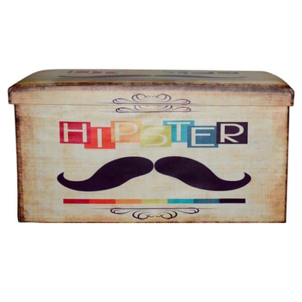 skampo-me-apothikeytiko-choro-moustache-1 ΣΚΑΜΠΩ ΜΕ ΑΠΟΘΗΚΕΥΤΙΚΟ ΧΩΡΟ MOUSTACHE ΑΠΟ PU  80X40X40 HM234 - Image 2