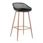 ΣΚΑΜΠΟ ΠΟΛΥΠΡΟΠΥΛΕΝΙΟΥ ΜΑΥΡΟ ΜΕ ΜΕΤΑΛΛΙΚΑ ΠΟΔΙΑ AVAYA HM8686.02 47x49x97,5Υ εκ.