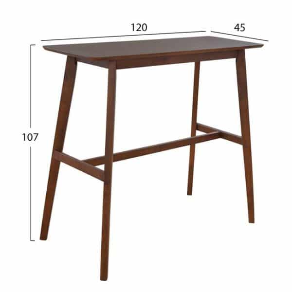 ΣΤΑΝΤ ΓΙΑ ΣΚΑΜΠΟ ΜΠΑΡ LOTTA HM0192 ΑΠΟ ΞΥΛΟ ΚΑΡΥΔΙ 120X45X107 - Image 2
