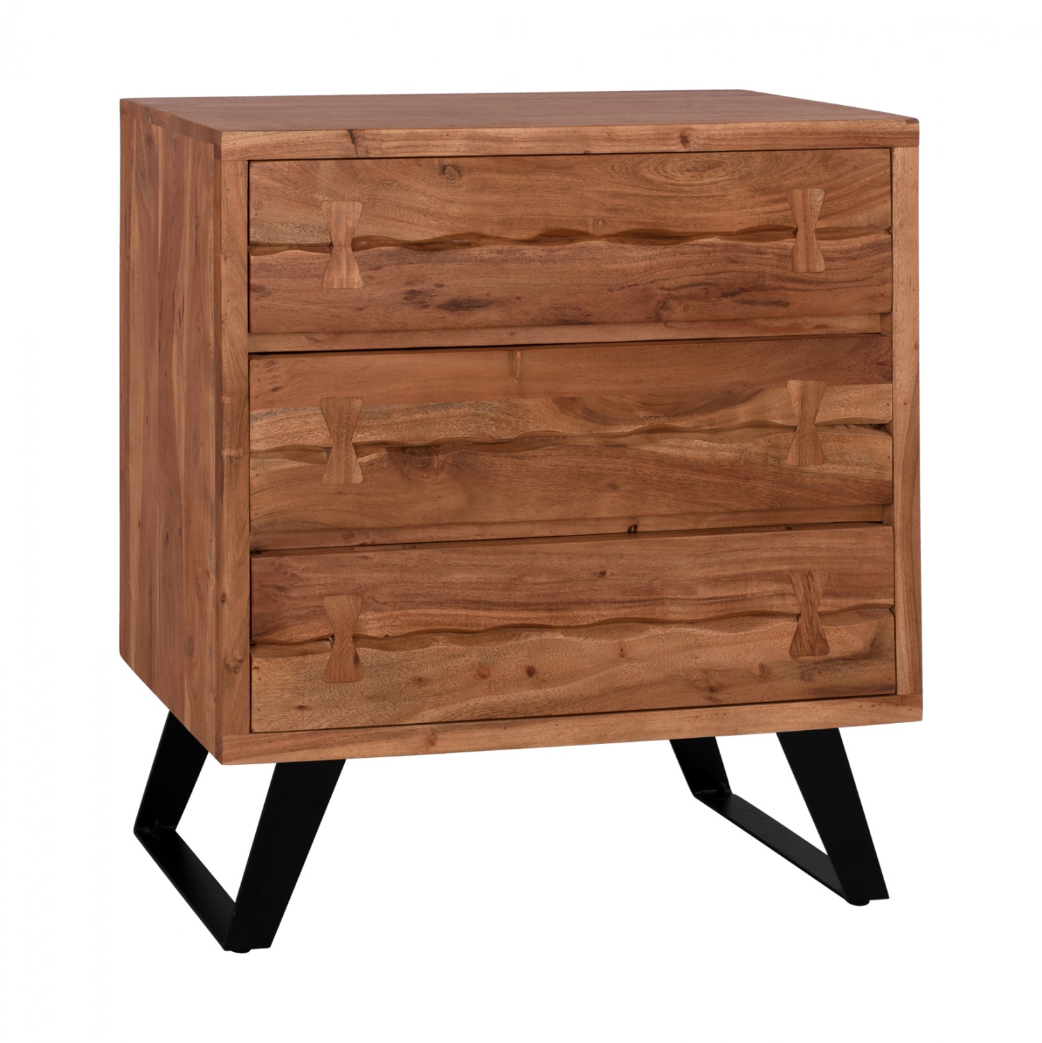 HM8474 ΣΥΡΤΑΡΙΕΡΑ FANSI 3ΣΥΡΤΑΡΙΑ ΑΠΟ ΜΑΣΙΦ ΞΥΛΟ ΑΚΑΚΙΑΣ 80Χ35,5Χ86,5Υεκ. HM8474 - Image 1