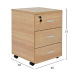 ΣΥΡΤΑΡΙΕΡΑ ΓΡΑΦΕΙΟΥ VANCE ΕΠΑΓΓΕΛΜΑΤΙΚΗ ΟΞΙΑ HM2048.11 40X40X55Υ εκ. - Image 2