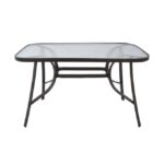 ΤΡΑΠΕΖΙ BRAVO 120Χ70Χ72Υεκ. ΜΕΤΑΛΛΙΚΟ ΚΑΦΕ ΜΕ ΓΥΑΛΙΝΗ ΕΠΙΦΑΝΕΙΑ HM5021.02 - Image 3